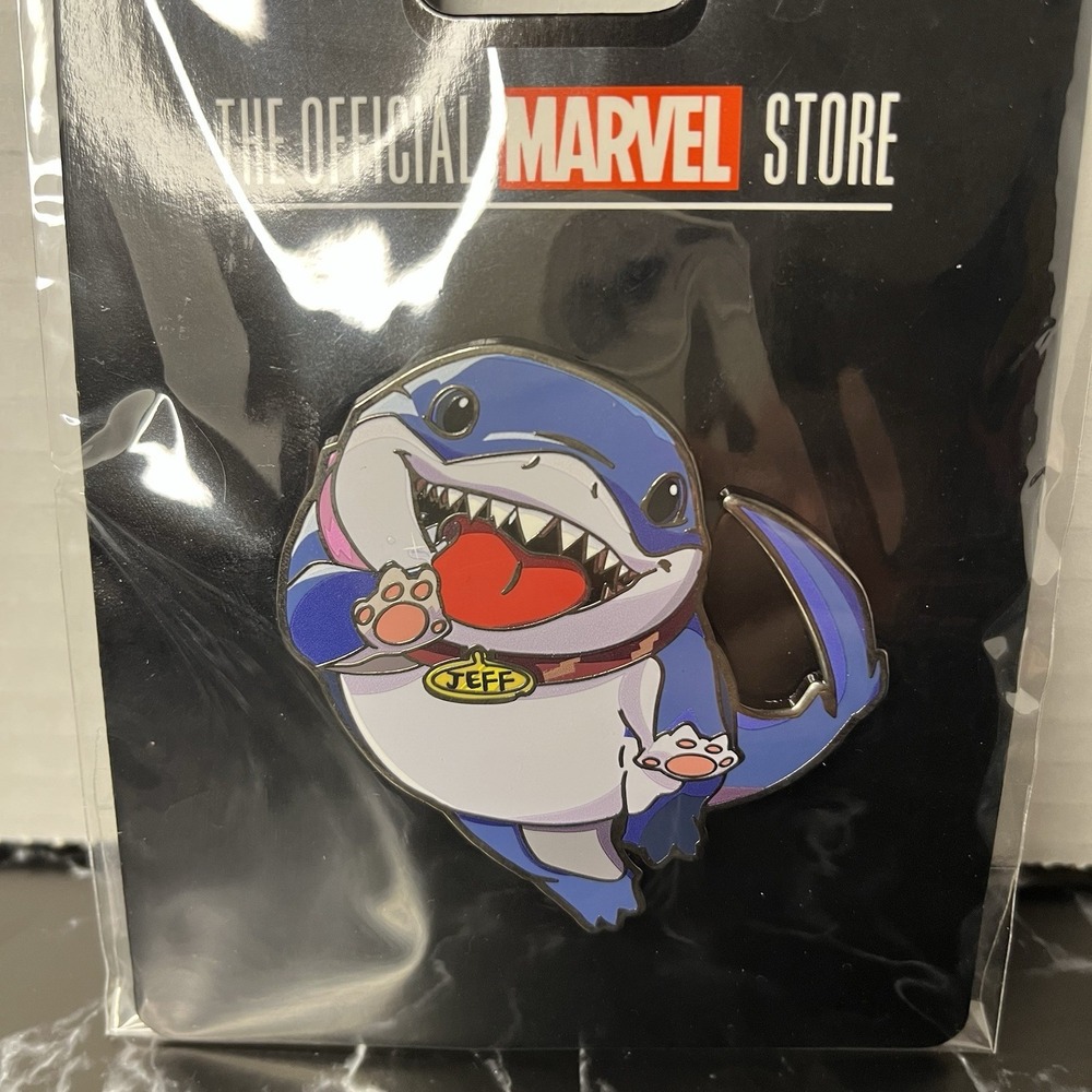2025 SDCC Jeff The Land Shark Marvel Skottie Young Pin Limited Edition In Hand